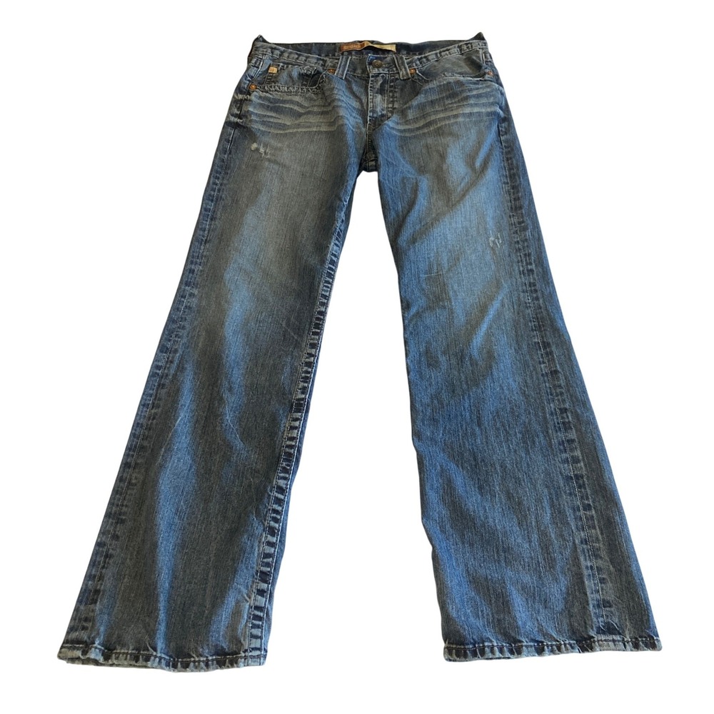 Big Star Pioneer Jeans Mens 34x33 Boot Cut Medium Wash Blue Denim 5MPI0SLPME